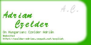 adrian czelder business card