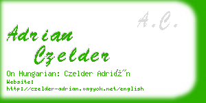 adrian czelder business card